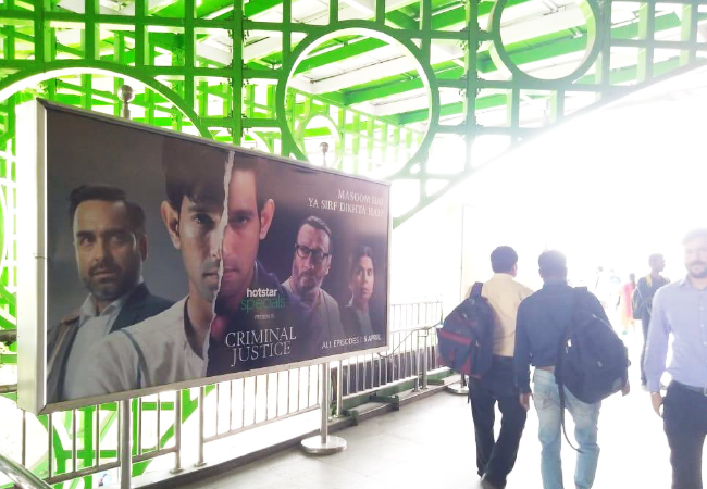 Huda City Centre Metro Station Advertising